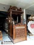 Mimbar Masjid Kayu Jati Terbaru Model Mewah Ukir Classic