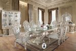 Meja Makan Mewah Klasik Oval Desain Victorian Eropa Terbaru