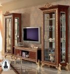 Desain Bufet Tv Giotto Mewah Kaca Terbaru | Toko Furniture Online | Classic Living Room Tv Sideboard Jepara BF TV – JAF 030