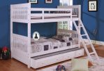 Tempat Tidur Anak Minimalis Tingkat Cat Ducco Putih Mewah