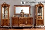 Desain Fancy Dresser Kayu Jati Ukir Klasik Terbaru Jepara