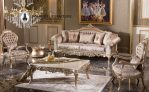 Sofa Ruang Tamu Mewah Ellesa Modern Gold Klasik Terbaru