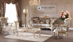 “Desain Kursi Sofa Ruang Tamu Mewah Ukiran Klasik Jepara”
