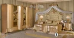 Set Tempat Tidur Klasik Gold Modern Full Custom Design