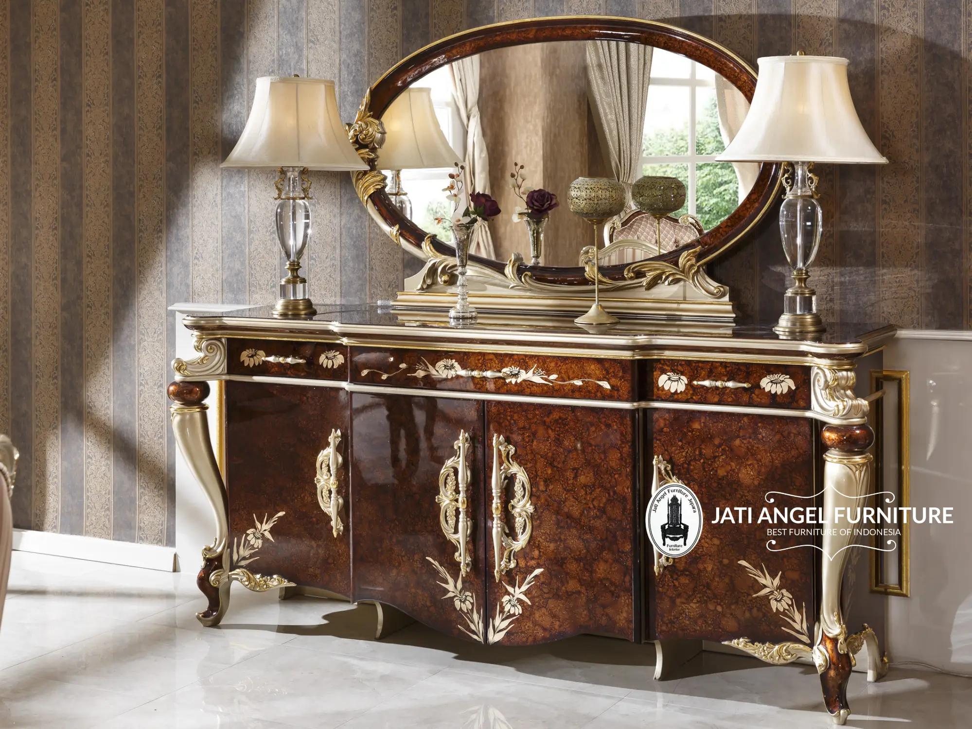 Meja Konsol Mewah Jepara Terbaru Glamours