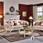 Set Sofa Ruang Tamu Klasik Mewah Eropa