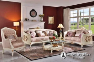 Set Sofa Ruang Tamu Klasik Mewah Eropa