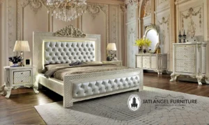 Dipan Kamar Tidur Mewah Utama Modern Ukir Jepara