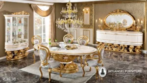 Meja Makan Mewah Duco Emas Best Price