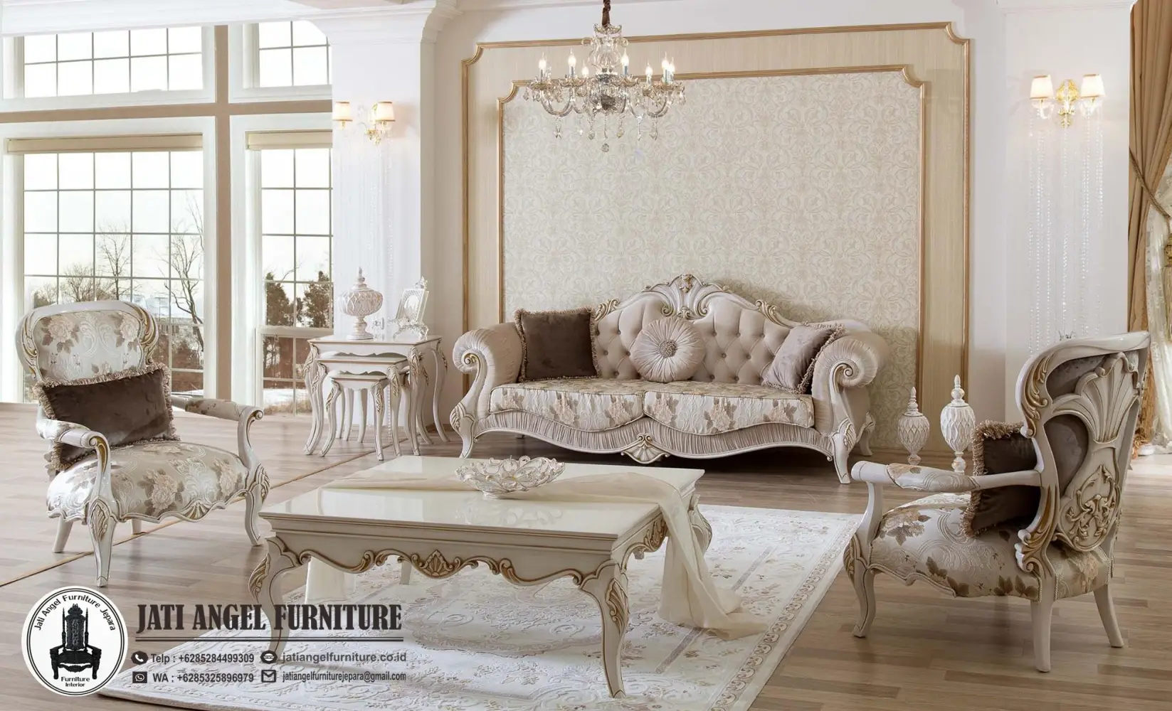 Ruang Kursi Tamu Mewah Terbaru Desain Custom Luxury