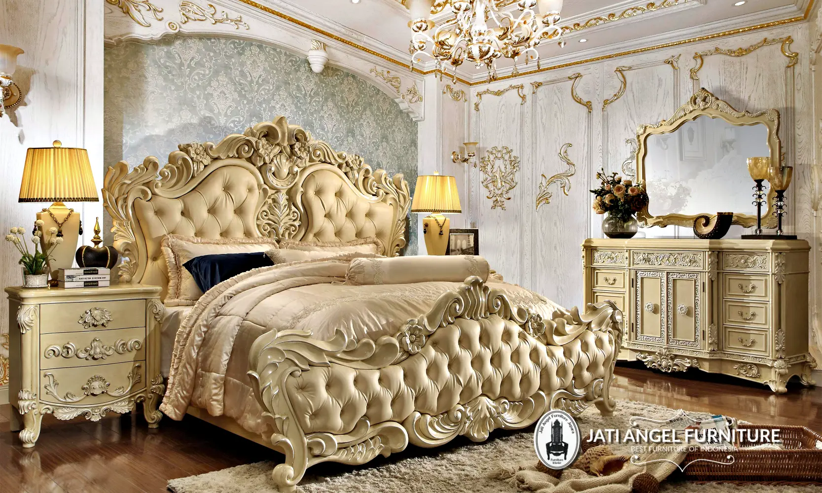 Set Kamar Tidur Mewah Princess Angel Jepara