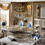 Set Meja Makan Silver Mewah Terbaik untuk 6 Orang