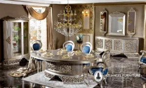 Set Meja Makan Silver Mewah Terbaik untuk 6 Orang