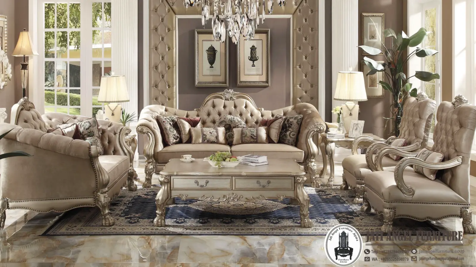 Sofa Ruang Tamu Klasik Jepara Termewah Berkualitas