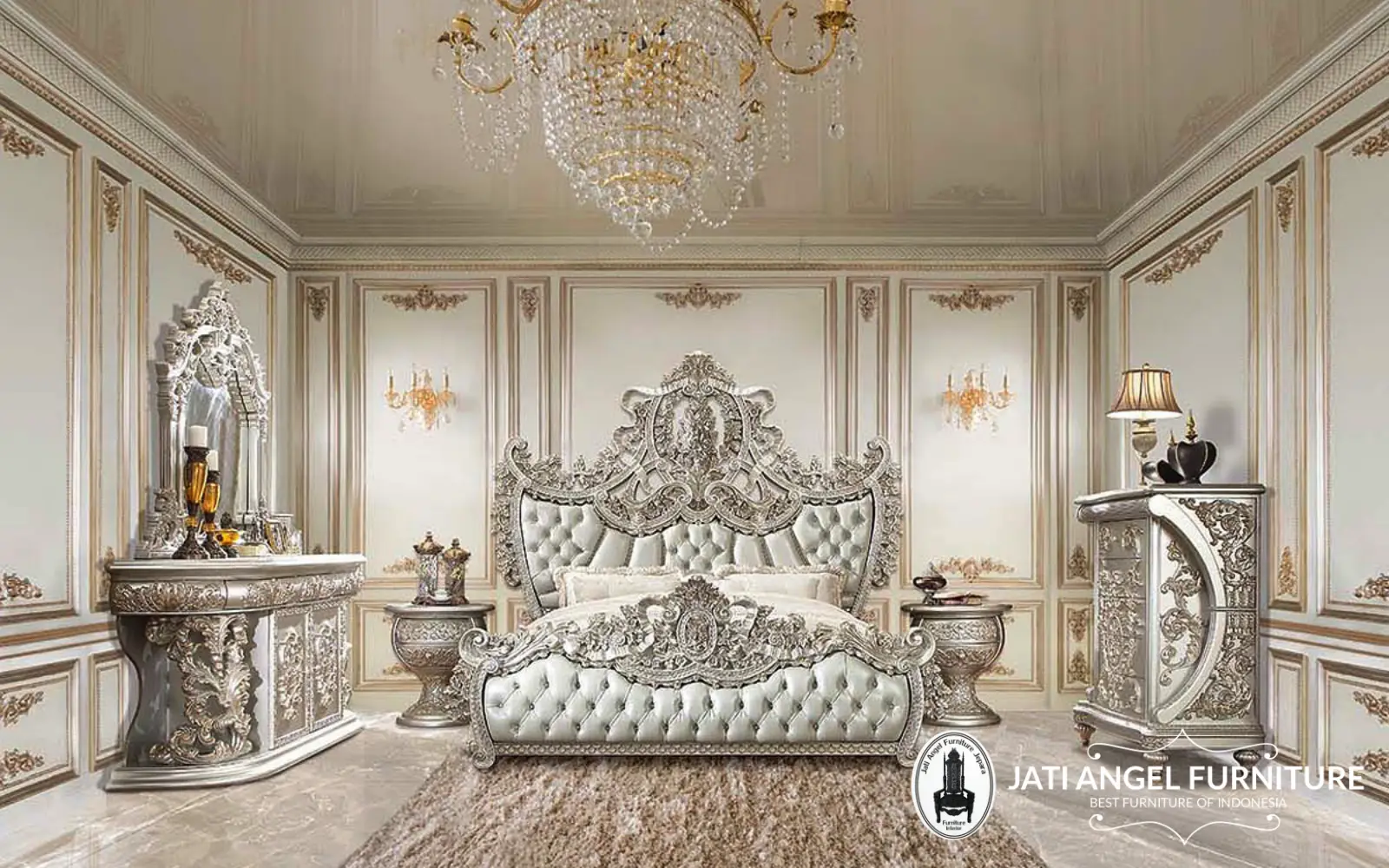 Model Kamar Tidur Set Ukir Mewah Sandoval