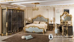 Model Tempat Tidur Klasik Eropa 1 Set