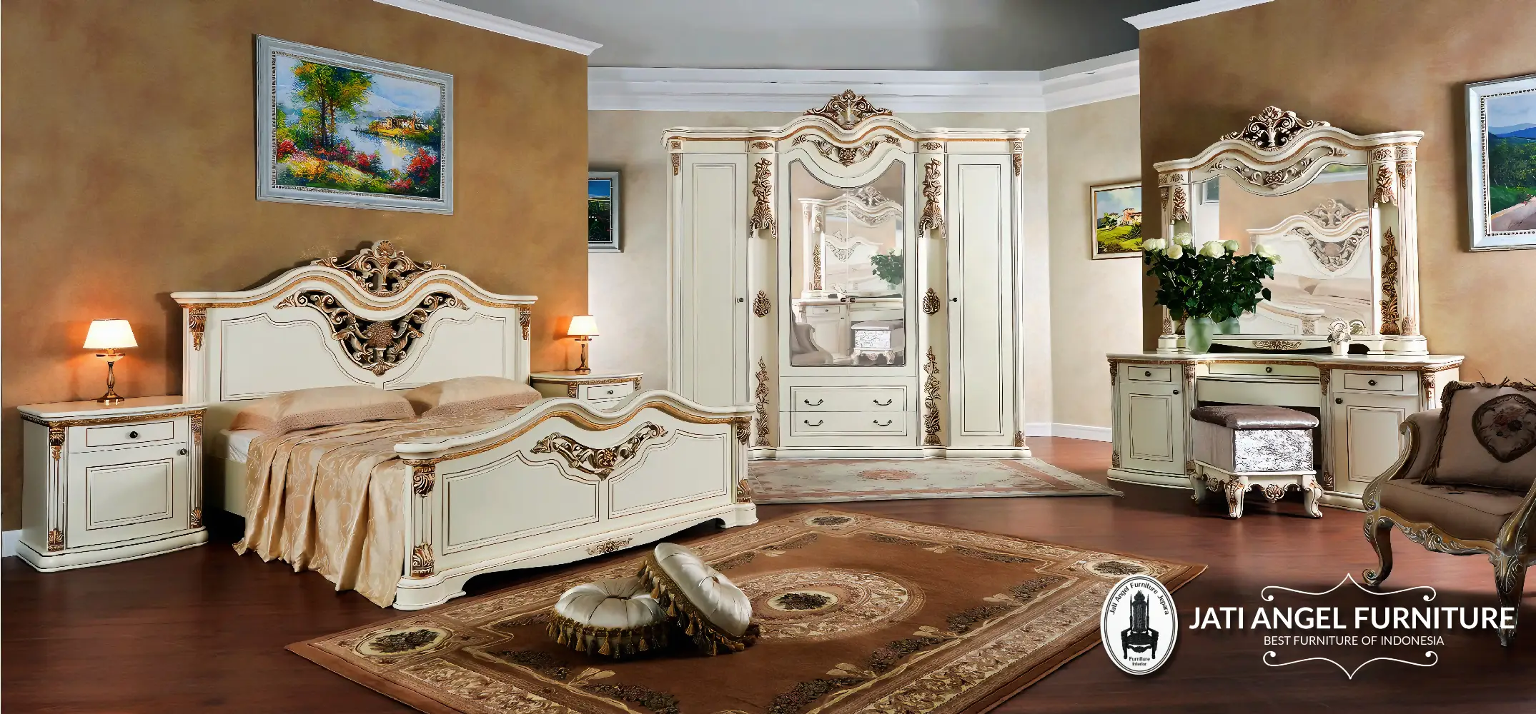 Set Kamar Tidur Ukiran Jepara Eksklusif