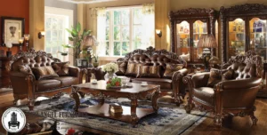 Set Sofa Tamu Jati Klasik Mewah Jepara