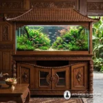 Aquarium Ikan Hias Ukiran Kayu Jati Jepara