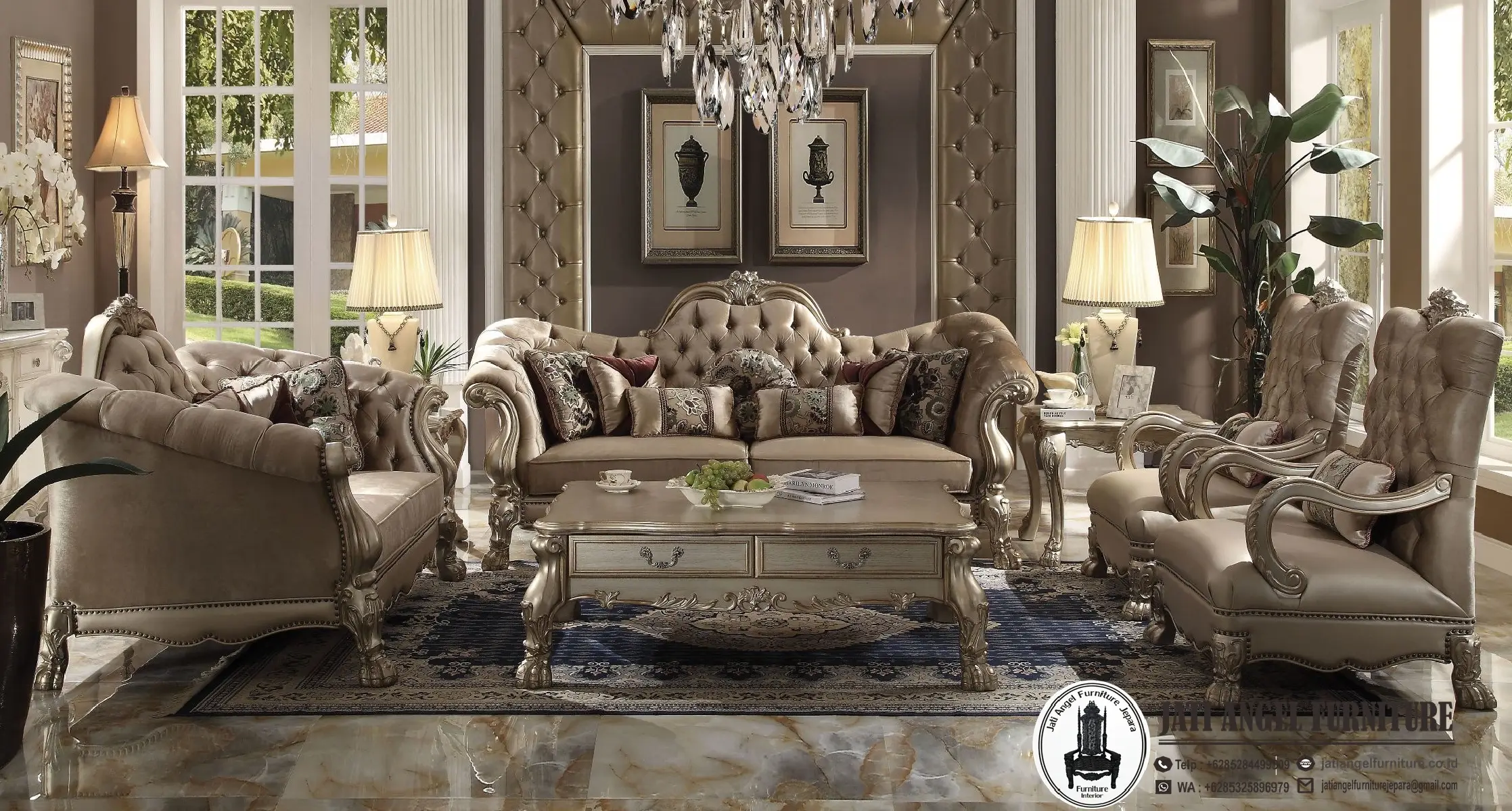 Jual Sofa Tamu Mewah Modern Jepara