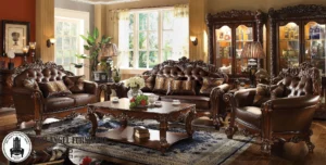 Sofa Tamu Jati Klasik Mewah Bandung