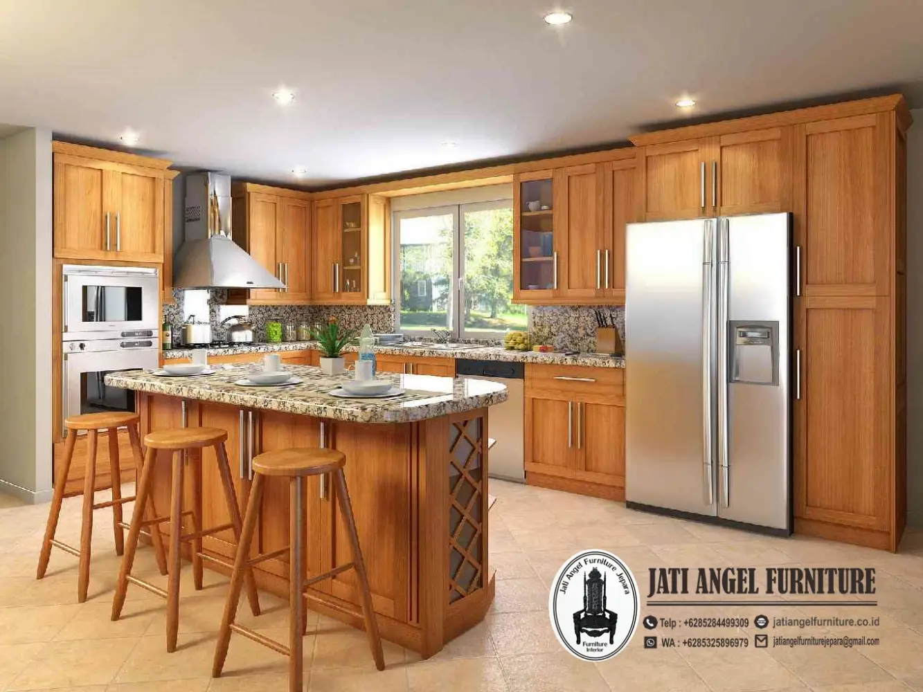 Pantry Dapur Kering Minimalis Mewah Kayu Jati – Mebel Jepara