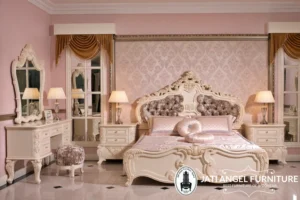 Set Tempat Tidur Mewah Klasik Duco Jepara