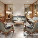 Sofa Jati Klasik Ruang Tamu Mewah Apartement Anggel