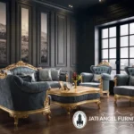 Sofa Tamu Klasik Mewah Gold Style Anggel