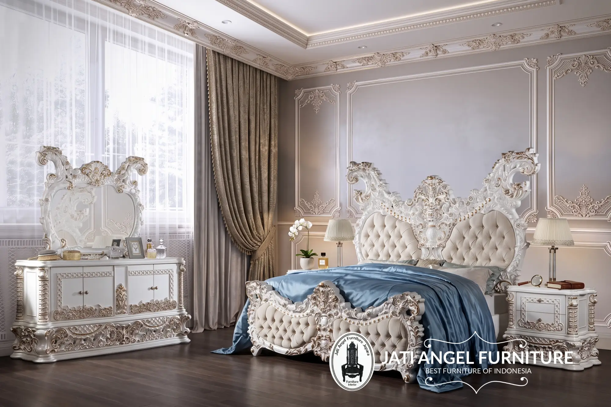 Tempat Tidur Mewah King Size Glorious