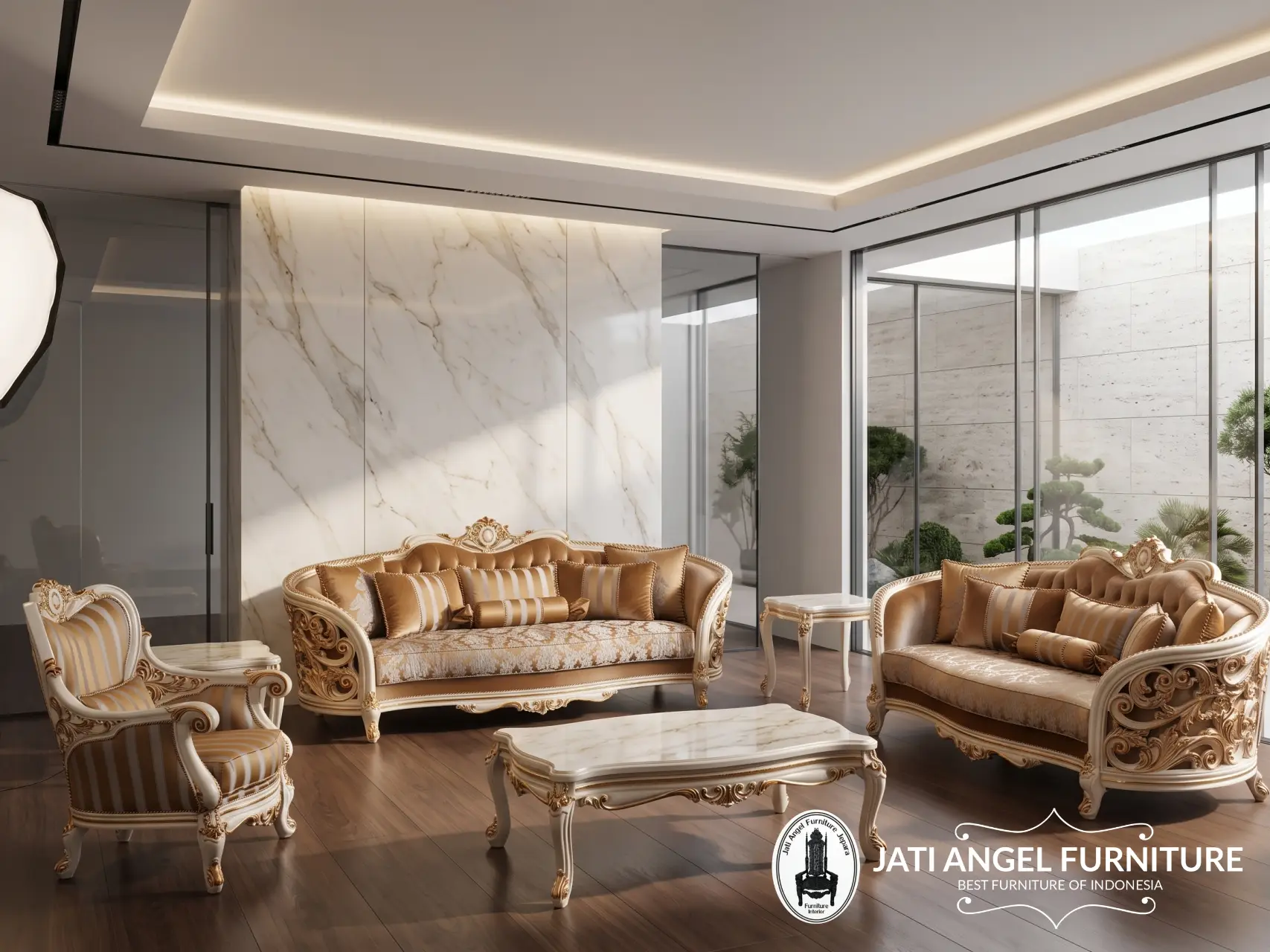 Set Sofa Tamu Mewah Terbaru Kursi Tamu Jati Sofa Tamu Klasik Jepara