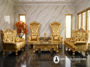 Kursi Sofa Tamu Klasik Mewah Ukiran Jepara