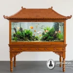 Meja Aquarium Kayu Jati Klasik Terbaru