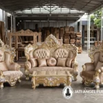 Sofa Kursi Tamu Mewah Bergaya Klasik Eropa
